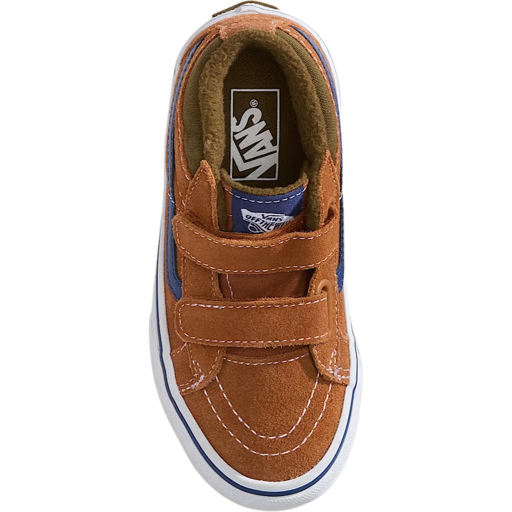 Кроссовки Vans SK8 MID Скейтборд Кроссовки Коричневые Детские - изображение 4