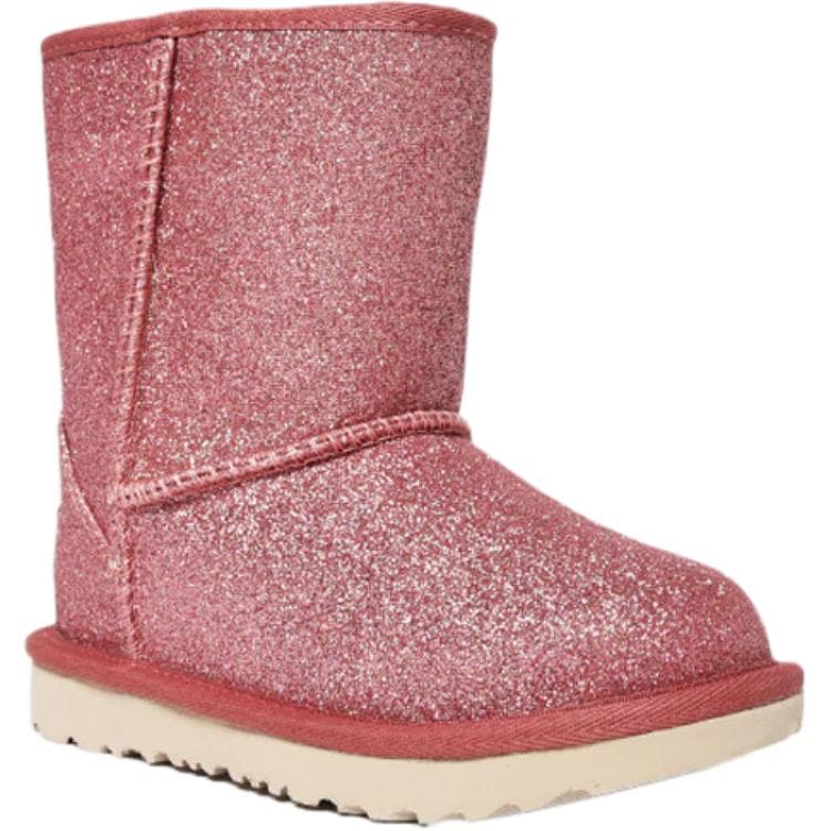 UGG CLASSIC SHORT Противоскользящие Термические Противоскользящие Термические Детские ботинки Розовые - изображение 3