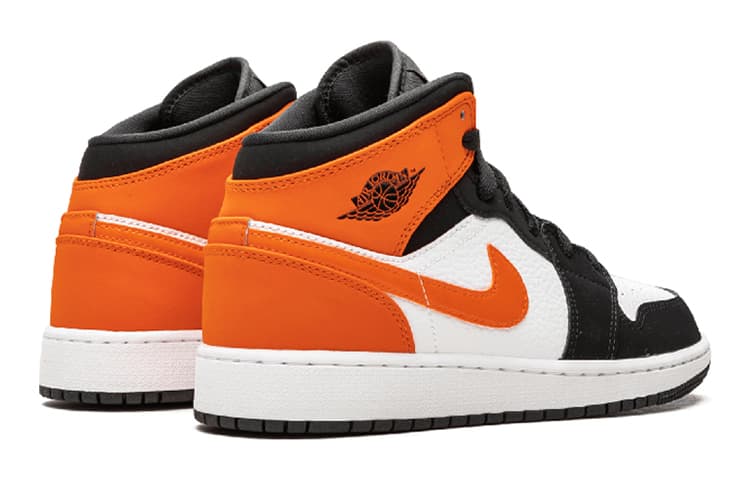 Кроссовки для баскетбола Jordan Air Jordan 1 Mid Shattered Backboard GS - изображение 6