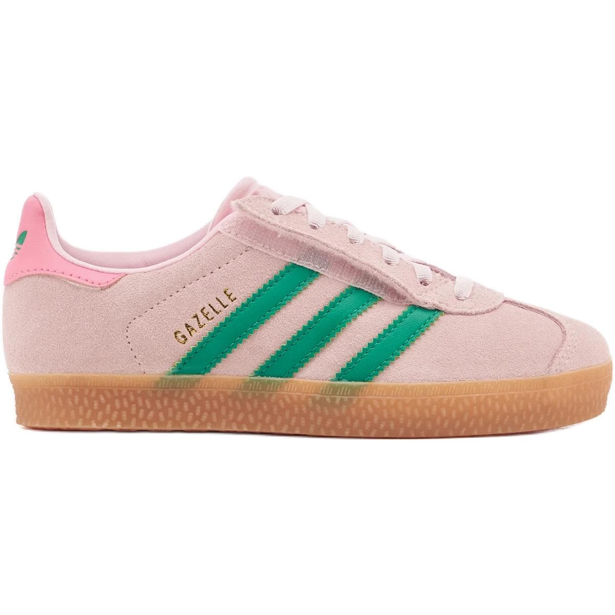 Кроссовки Adidas Originals Gazelle Устойчивая к истиранию Низкая Детская Обувь для Скейтбординга Розовая - изображение 2