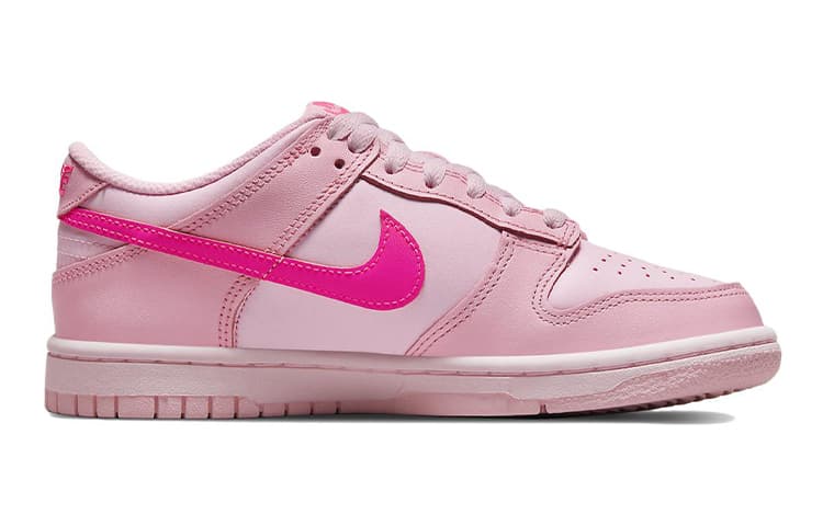 Кроссовки Nike Dunk Low Triple Pink GS - изображение 9