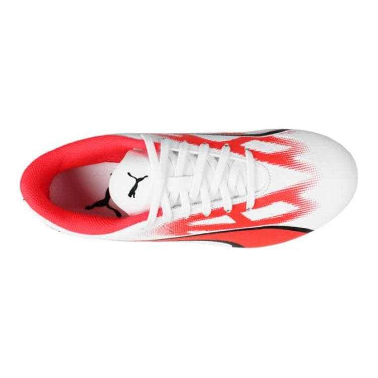 Бутсы PUMA Ultra Play Low Детская футбольная обувь низкий топ белый и желтый для детей - изображение 4