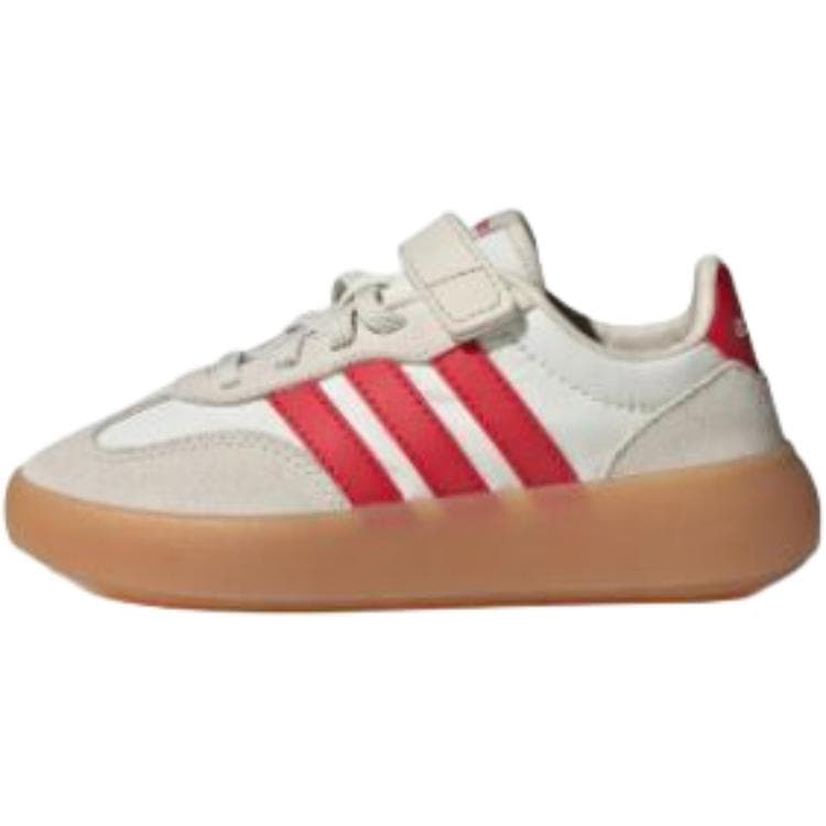 Кроссовки Adidas BARREDA DECODE Устойчивый к истиранию Низкий Топ Детские Скейтбординги Бежево-красный Детский - изображение 1