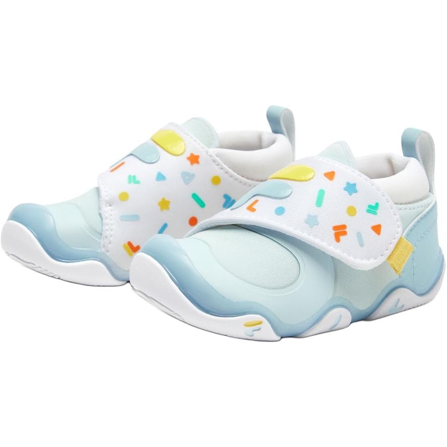 Кроссовки FILA KIDS Amore Hugging Shoes Амортизация и Легкость Низкие Кроссовки для Малышей FILA Белый Иллюзия Синий - изображение 3