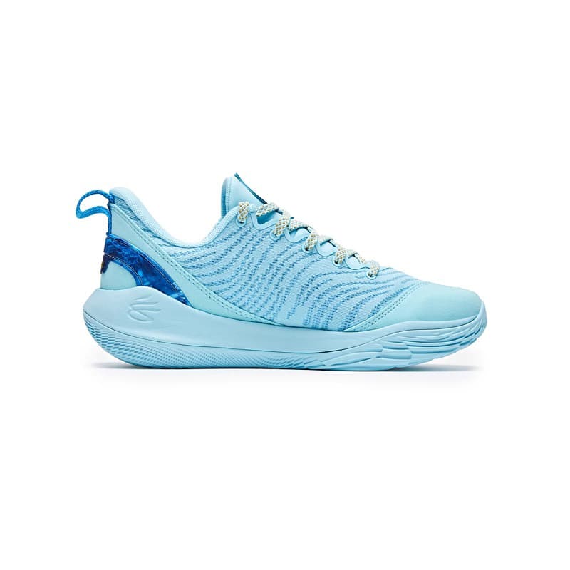 Кроссовки для баскетбола Under Armour Curry Flow 12 противоскользящие низкие детские баскетбольные кроссовки синие унисекс - изображение 3