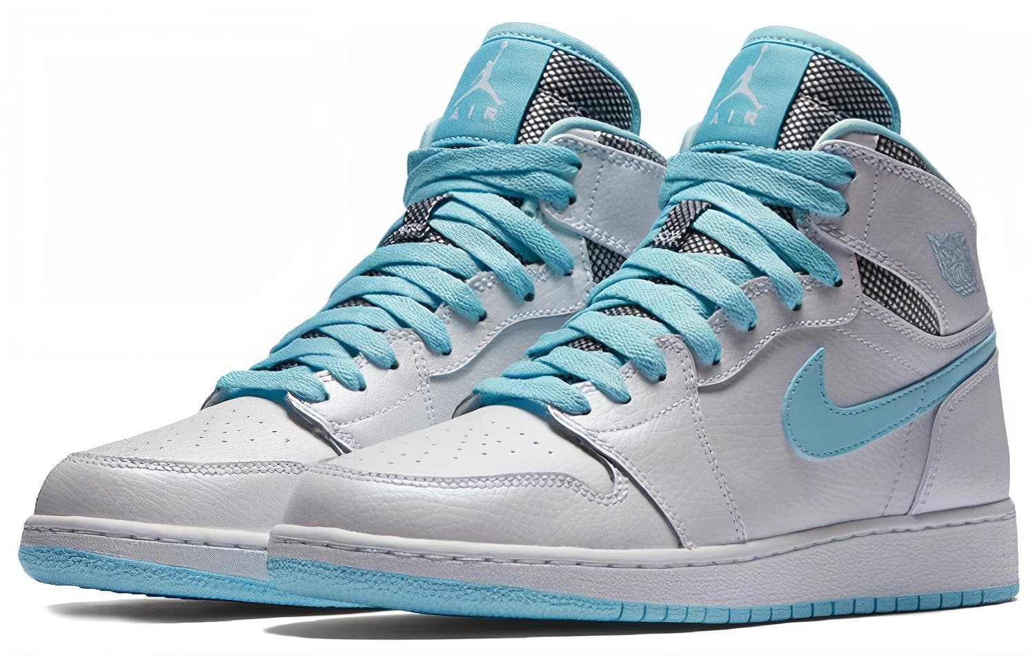 Кроссовки для баскетбола Jordan Air Jordan 1 Retro High White Still Blue GS - изображение 4