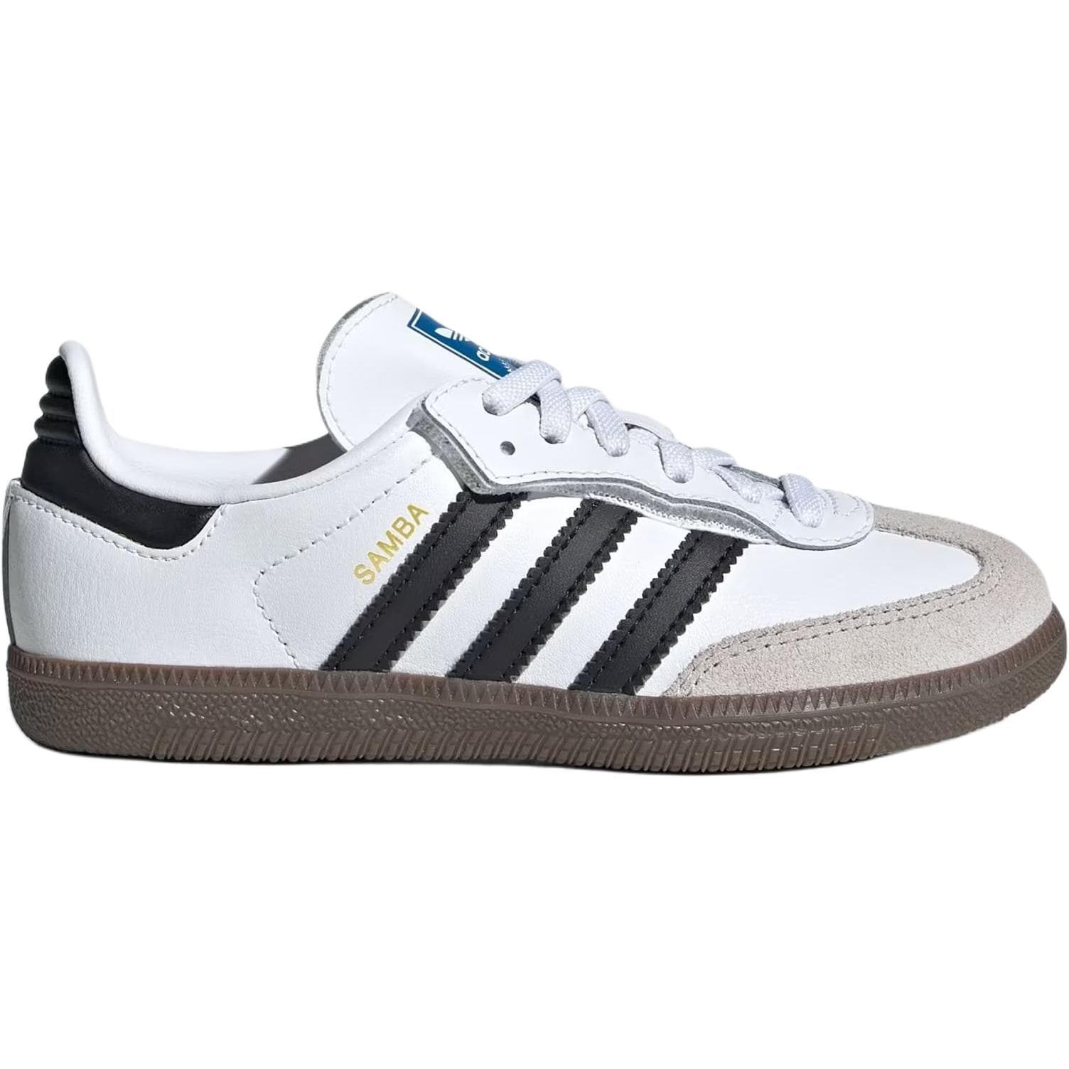 Кроссовки Adidas Originals Samba OG Low Топ Детские Скейтбординги Облачный Белый Основной Черный Детский - изображение 2