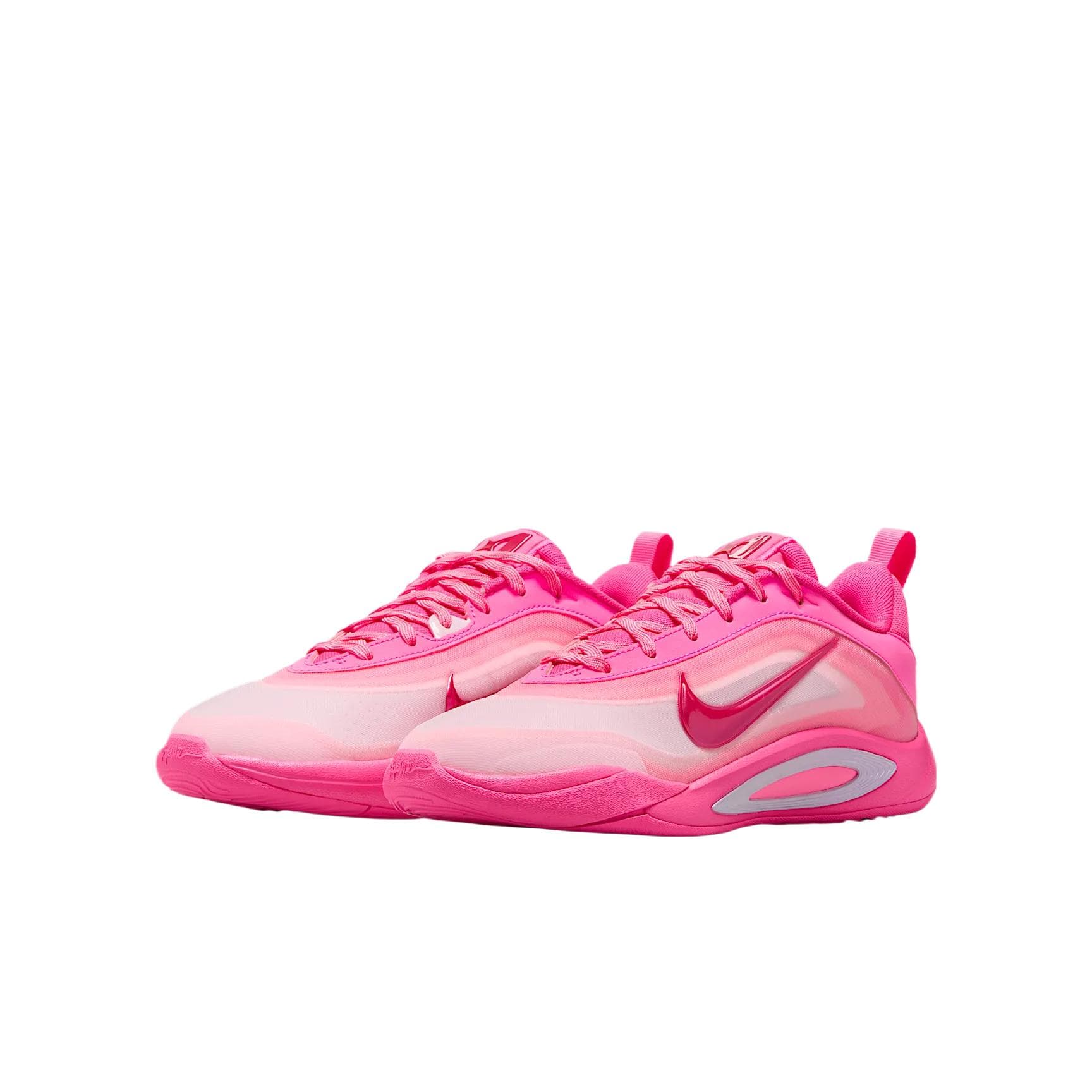 Кроссовки для баскетбола Nike A'One Low Баскетбольные кроссовки Розовые Детские - изображение 4