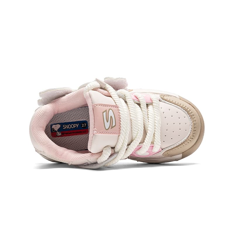 Кроссовки SNOOPY PILOT Low Top Детская повседневная обувь Розовый Цветок Вишня - изображение 4