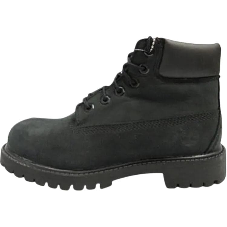 Timberland 6 Inch Кожа Водонепроницаемый Высокий Верх Детские Ботинки Черные Детские - изображение 1