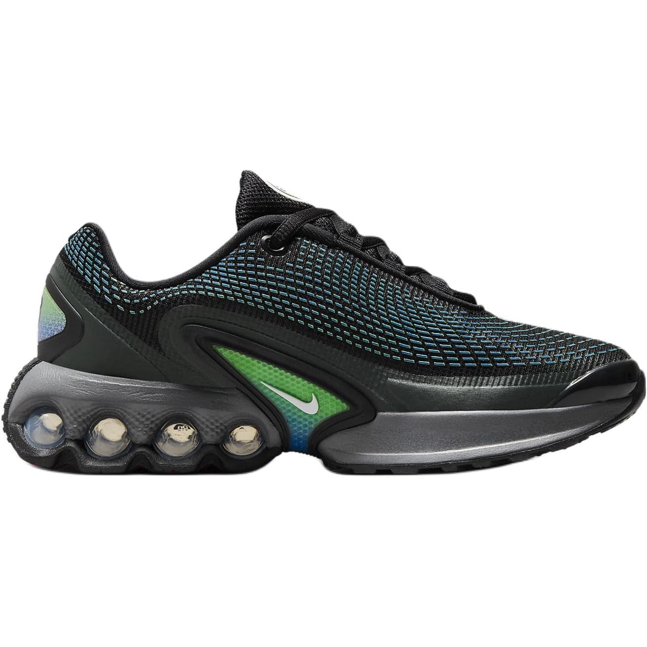 Кроссовки Nike Air MAX DN Комфортные Низкие Кроссовки для Беговых Занятий Детские Черные Зеленые Малыш - изображение 2