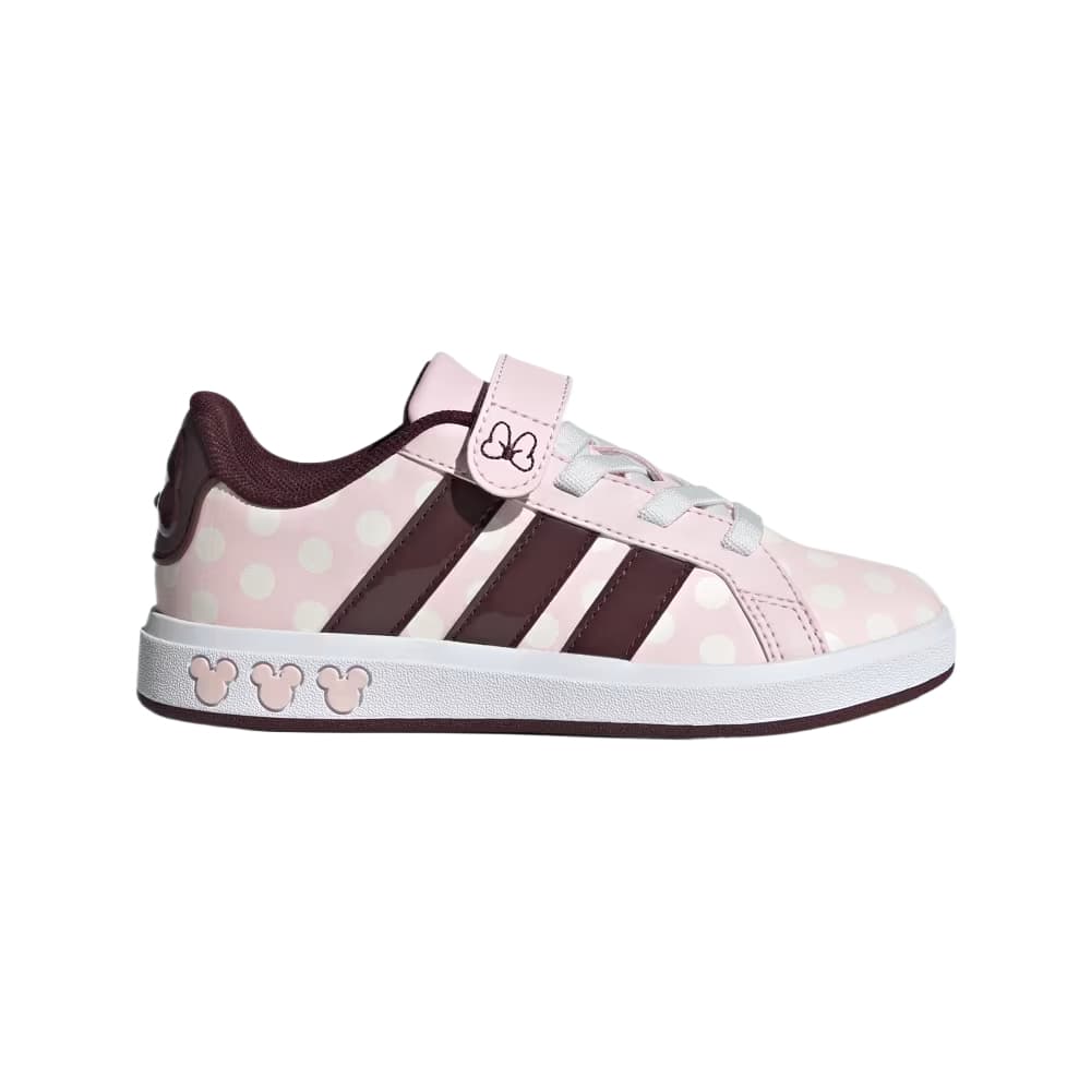 Кроссовки Adidas x Disney GRAND COURT Детская обувь для активного отдыха Розовая Белая Малыш - изображение 2
