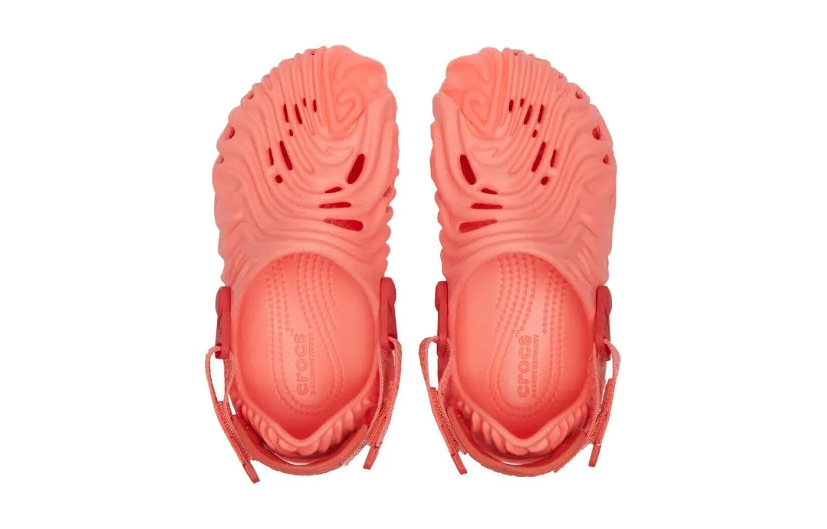Сандалии Crocs противоскользящие устойчивые к истиранию сандалии арбузно-розовый красный детские - изображение 4