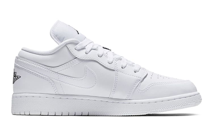 Кроссовки для баскетбола Jordan Air Jordan 1 Low white GS - изображение 4