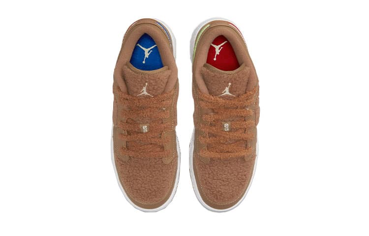 Кроссовки для баскетбола Jordan Air Jordan 1 Low Utility "Teddy Bear" GS - изображение 6