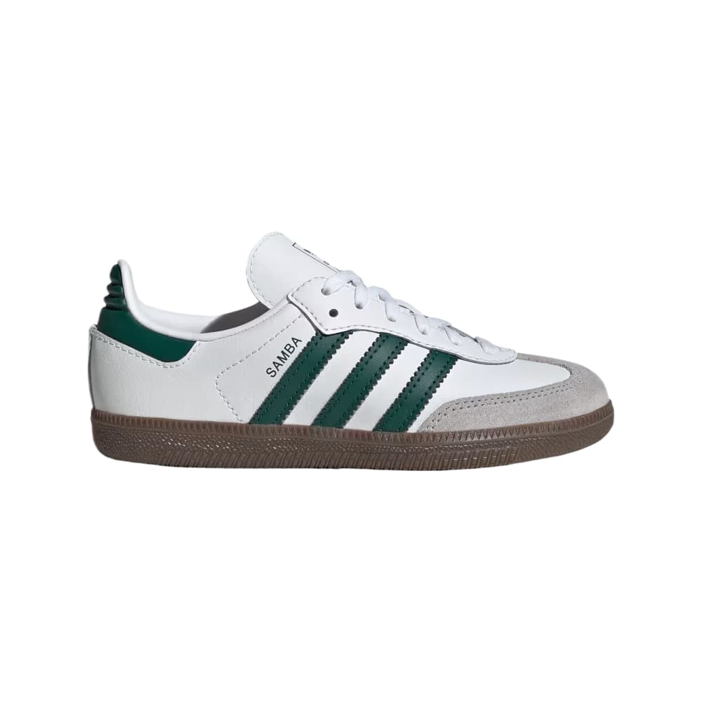 Кроссовки Adidas Originals Samba OG Кожа Детские Кроссовки для Тренировок Серый Белый Цвет - изображение 2