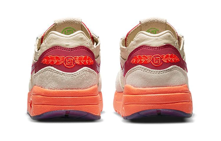 Кроссовки CLOT x Nike Air Max 1 "Kiss of Death" 2021 - изображение 7