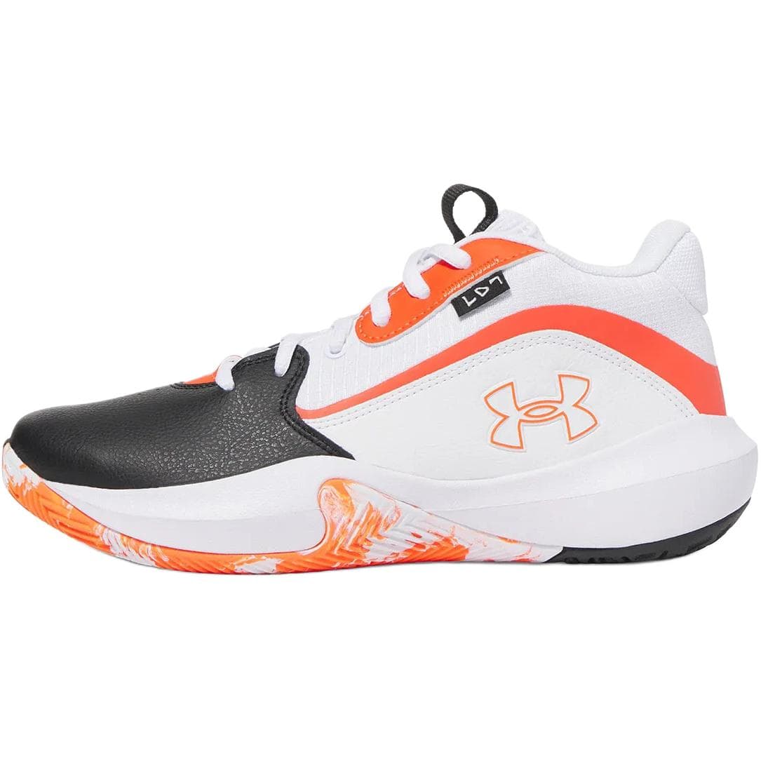 Кроссовки для баскетбола Under Armour Lockdown 7 MID Баскетбольные кроссовки для детей белые - изображение 1