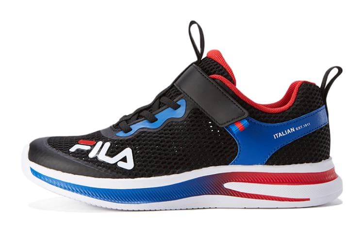 Кроссовки FILA KIDS Амортизация устойчивость к истиранию дышащий низкий топ детская беговая обувь черный синий - изображение 1
