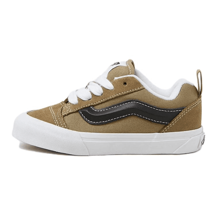 Кроссовки Vans Knu Skool Холст Низкий Верх Детская Скейтбординг Обувь Зеленая Детская - изображение 1
