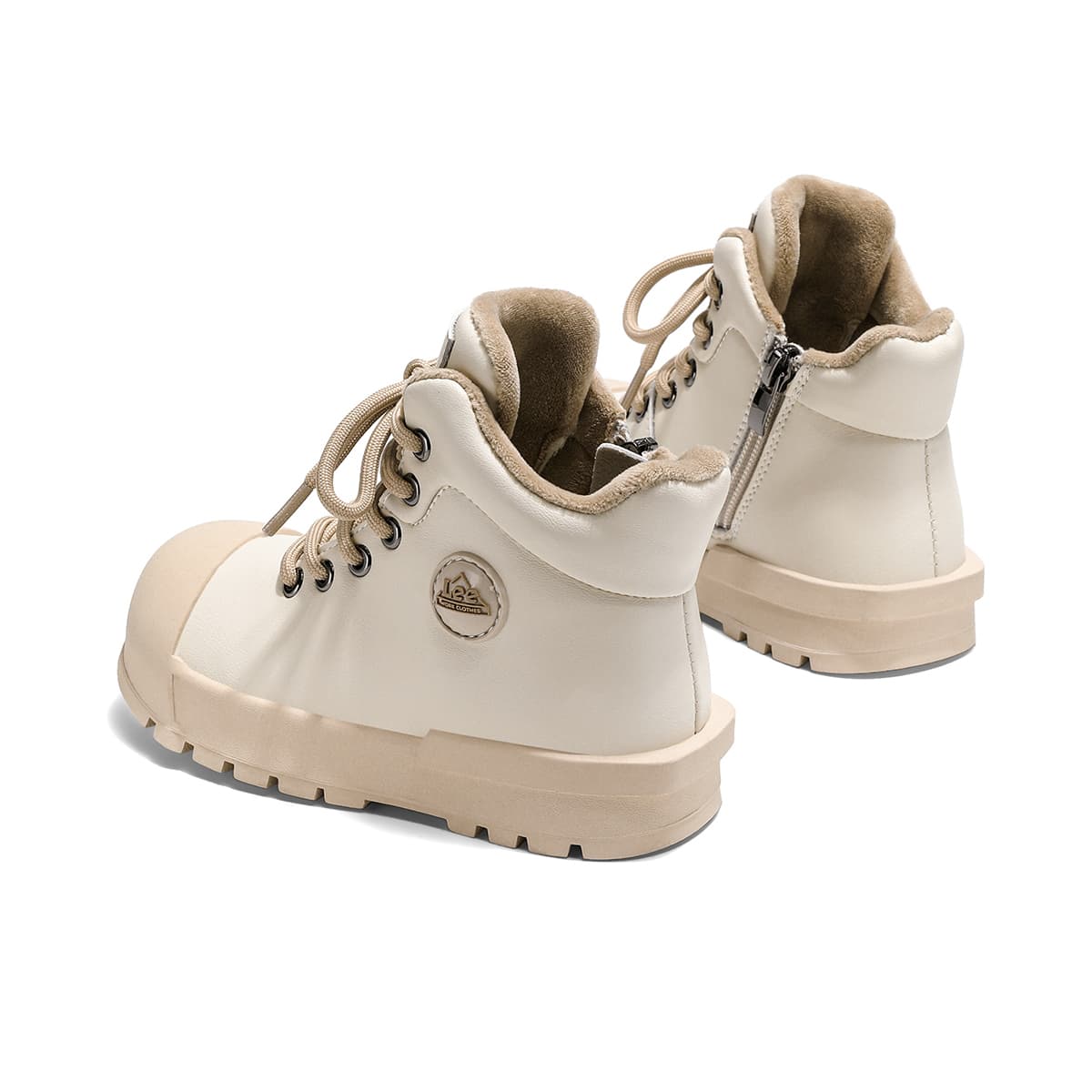 Кроссовки lee Minimalist Style Versatile С флисовой подкладкой Подкладка High Топ Kids Lifestyle Shoes Детский - изображение 3