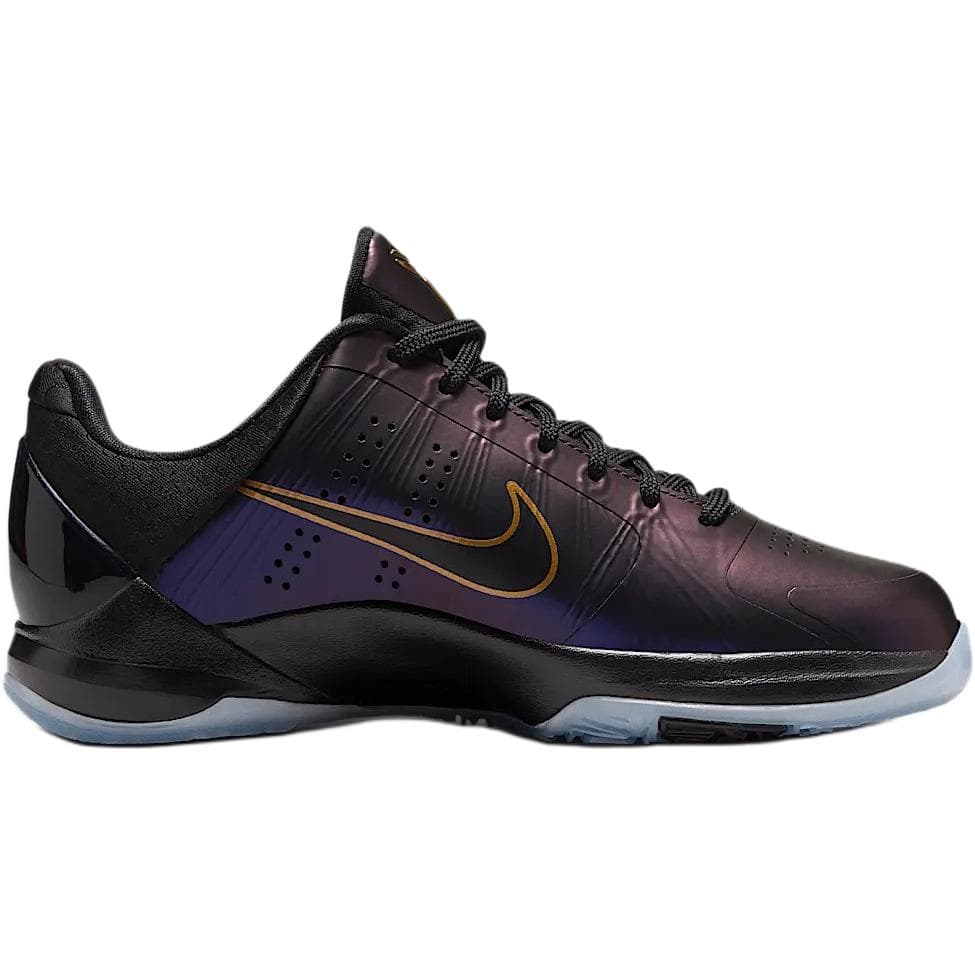 Кроссовки для баскетбола NIKE Zoom Kobe 5 High Топ Баскетбольные кроссовки Фиолетово-черный Золото Детский - изображение 2