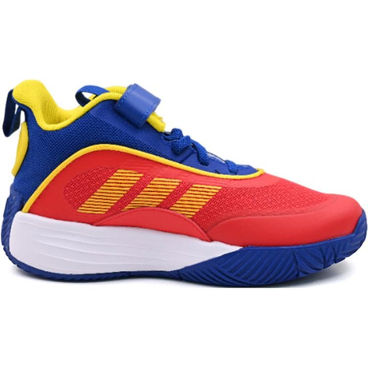 Кроссовки для баскетбола Adidas OwnTheGame Abrasion Resistant MID Топ Детские Баскетбольные Кроссовки Красный Синий Желтый Детский - изображение 2