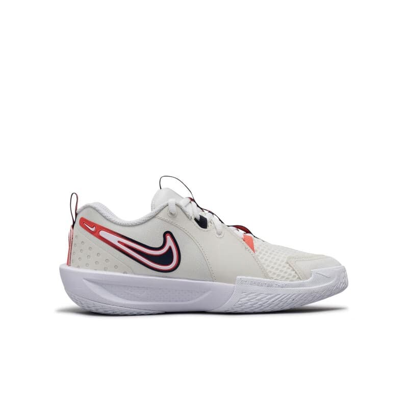 Кроссовки для баскетбола NIKE G.T. Cut 3 противоскользящие низкие баскетбольные кроссовки цвет экрю оранжевый для детей - изображение 2