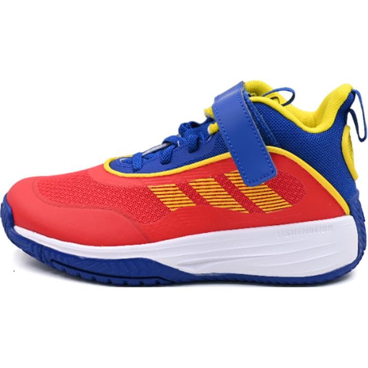 Кроссовки для баскетбола Adidas OwnTheGame Abrasion Resistant MID Топ Детские Баскетбольные Кроссовки Красный Синий Желтый Детский - изображение 1
