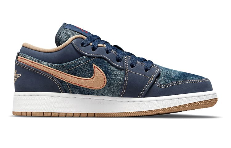 Кроссовки для баскетбола Jordan Air Jordan 1 Denim GS - изображение 2