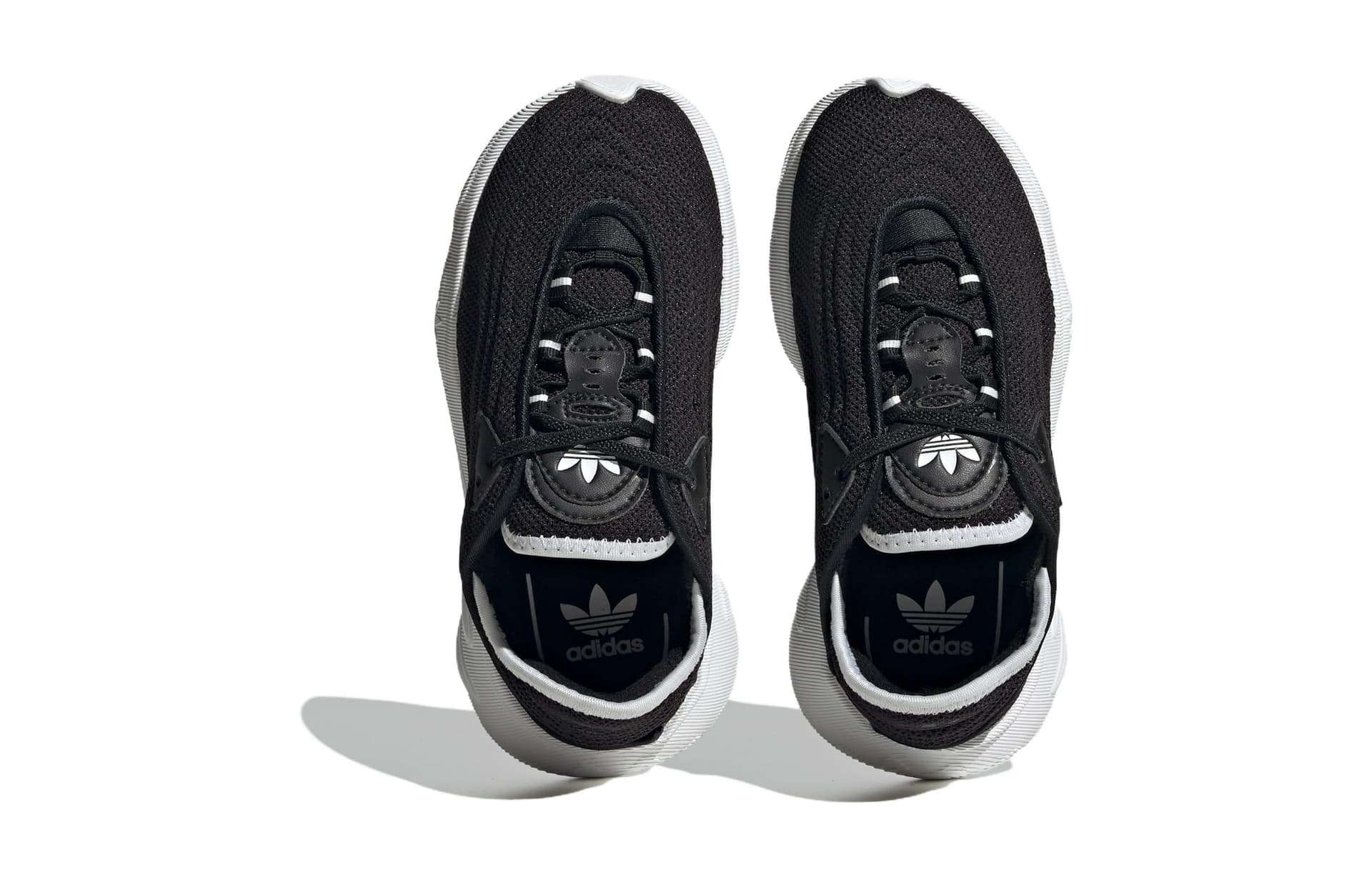 Кроссовки Adidas Originals AdiFOM SLTN Устойчивый к истиранию Низкий верх Детская повседневная обувь Черный Белый Детский - изображение 4