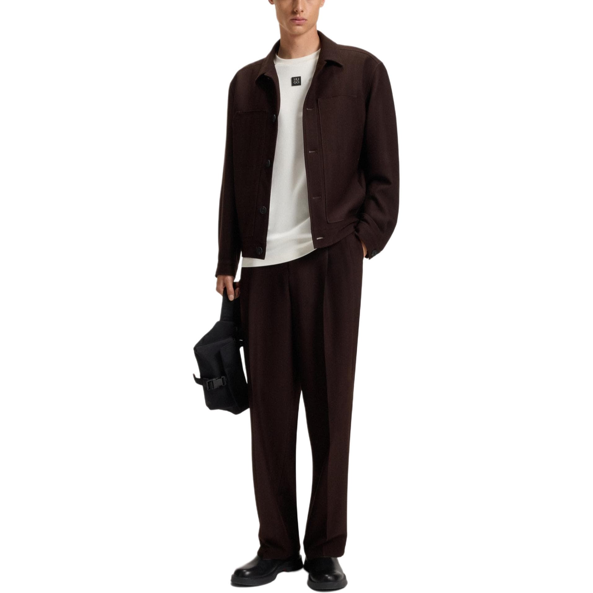 Футболка Hugo Boss Белые Мужские T-рубашки - изображение 4