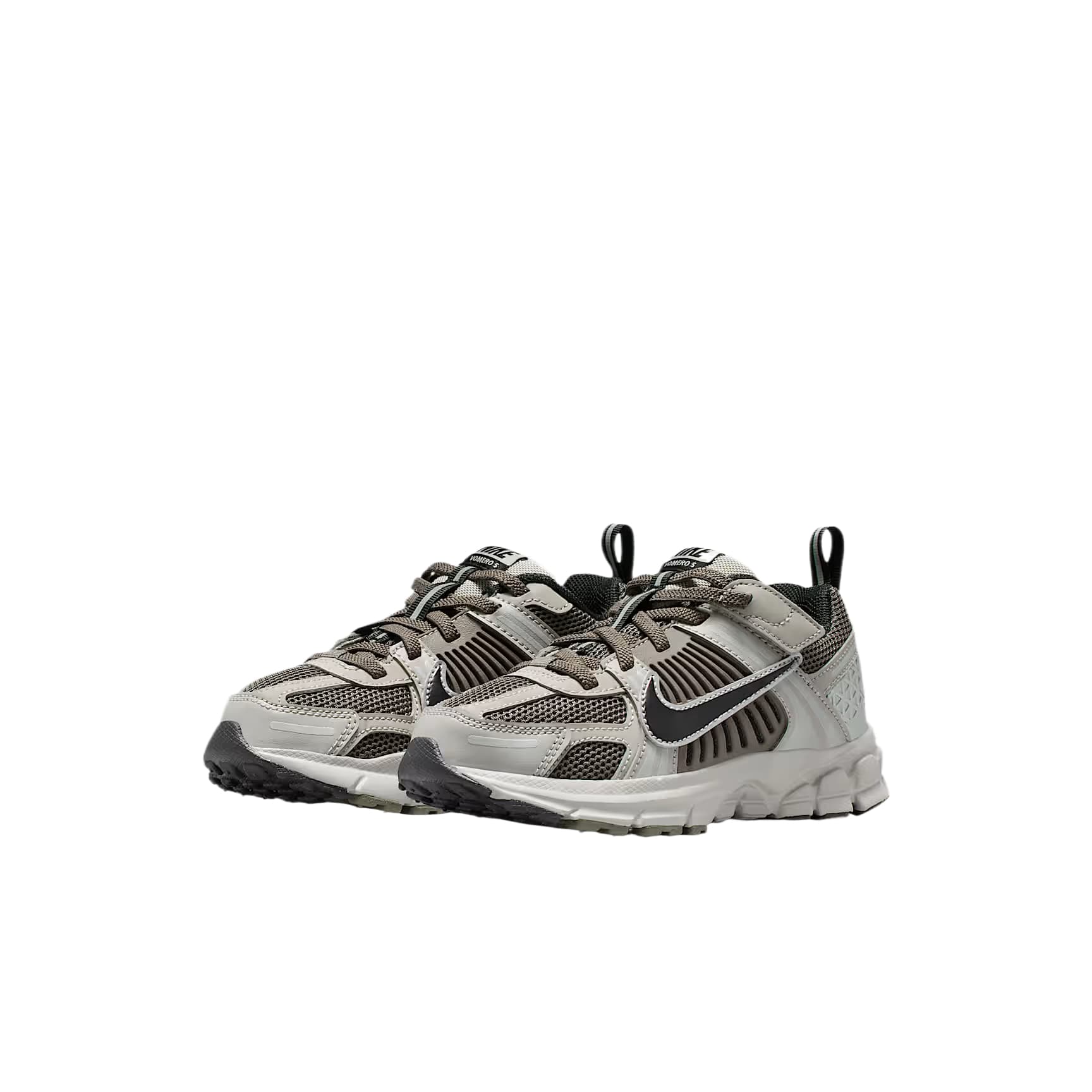 Кроссовки Nike Vomero 5 Кожа Низкий Верх Детская Беговая Обувь Серый Черный Детский - изображение 4