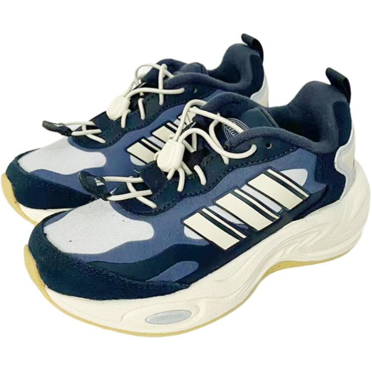 Кроссовки Adidas CLIMAWARM Противоскользящие Устойчивые к истиранию Низкие Кроссовки для Беговых Занятий Детские Синие Белые - изображение 3
