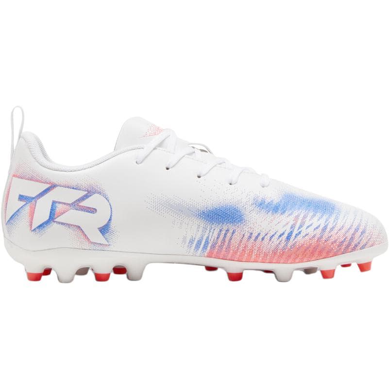 Бутсы PUMA FUTURE 8 Противоскользящие Низкие Футбольные Бутсы Белый Оранжевый Красный Черный Детские - изображение 2