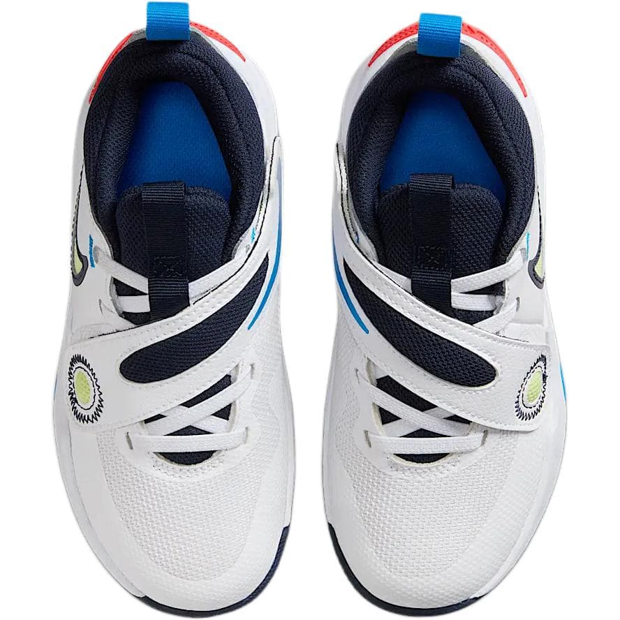 Кроссовки для баскетбола Nike Team Hustle D 11 Кожа Низкие Детские Баскетбольные Кроссовки Белые Малыш - изображение 4