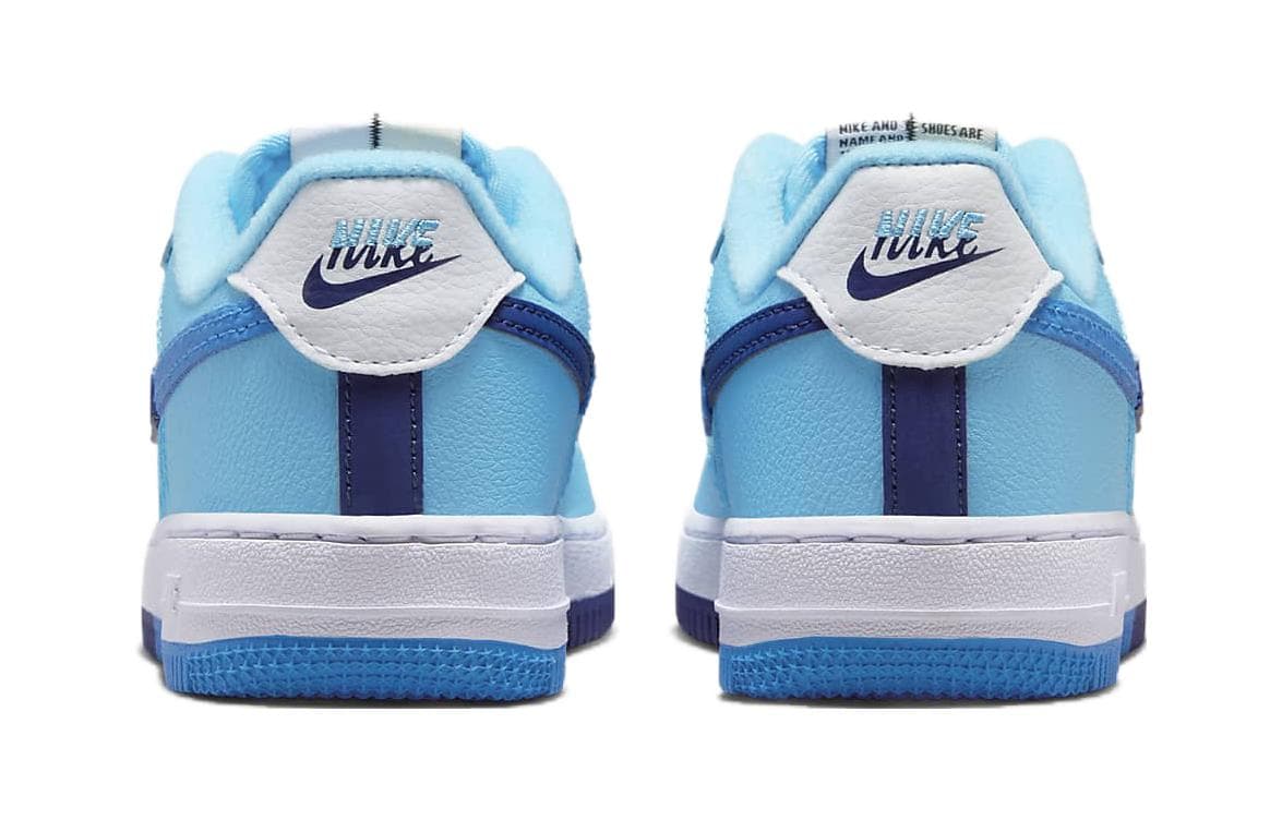 Кроссовки Nike Air FORCE 1 LV8 Дышащие Низкие Кеды Детская Обувь для Скейтбординга Синие Белые Малыш - изображение 5