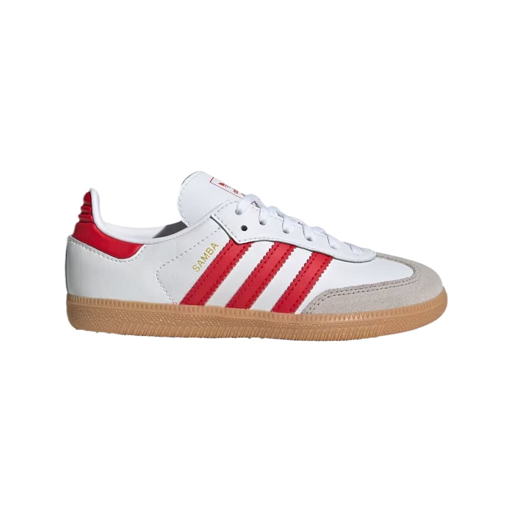 Adidas Originals Samba OG Кожа Лоу-топы Детские тренировочные кроссовки Облачный белый Детский - изображение 2