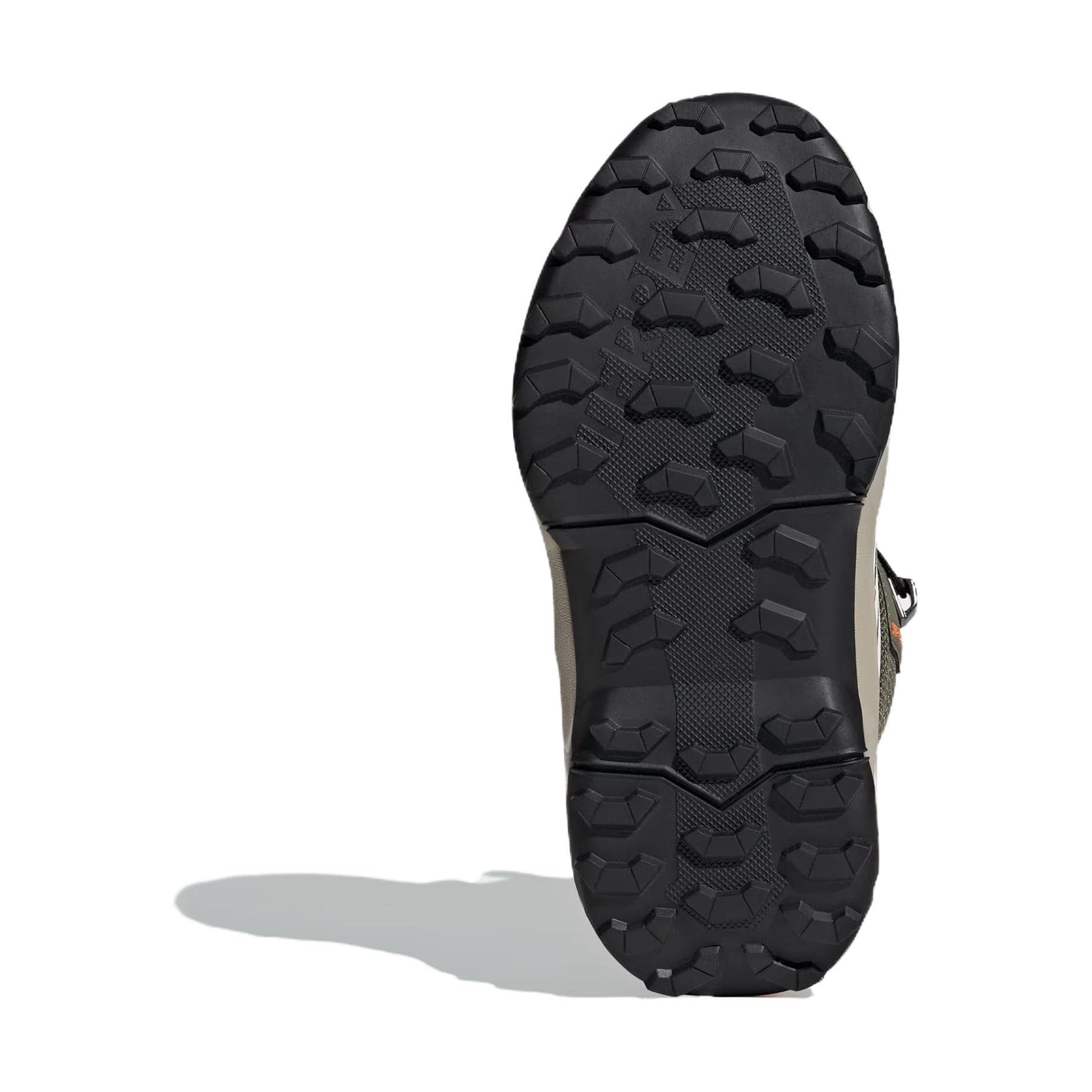 Adidas TERRE Противоскользящая Устойчивая к истиранию MID Топ Детская Туристическая обувь Зеленый Белый Оранжевый - изображение 6