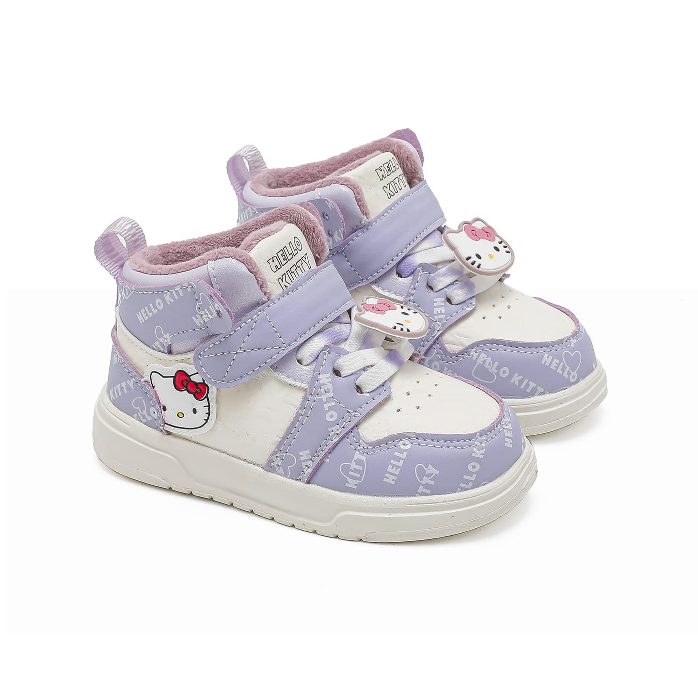 Hello Kitty X Sanrio Искусственная кожа Детская хлопковая обувь для детей в возрасте 3-7 лет - изображение 3