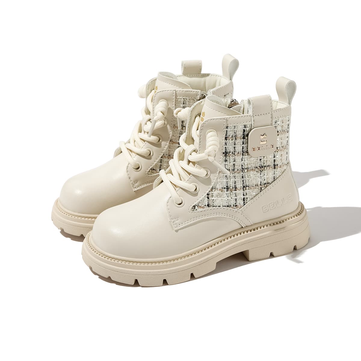 BELLE Детская туристическая обувь High Top Beige Kids - изображение 2
