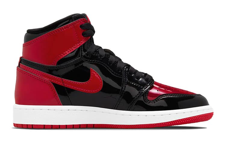 Кроссовки для баскетбола Jordan Air Jordan 1 OG "Patent Bred" GS - изображение 4