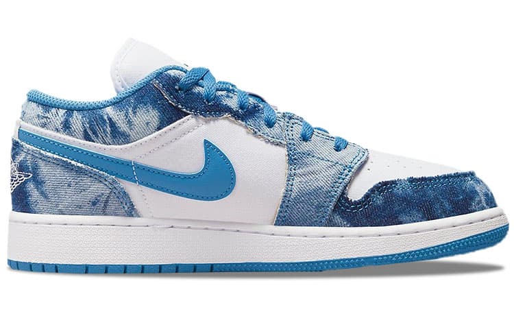 Кроссовки для баскетбола Jordan Air Jordan 1 Low "Washed Denim" GS - изображение 4