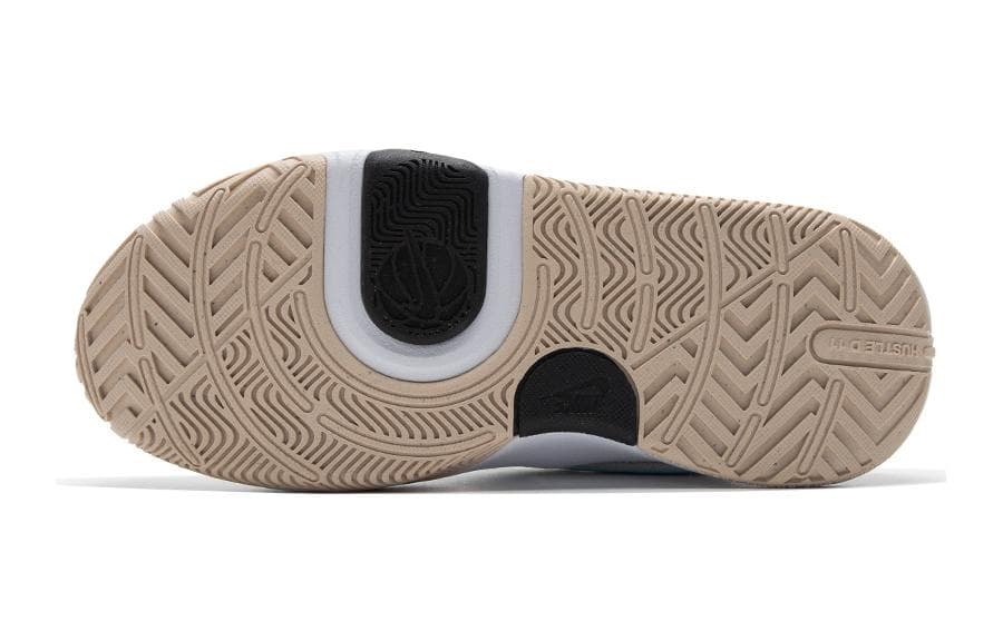 Кроссовки Nike Team Hustle D 11 Кожа Противоскользящая Устойчивая к истиранию Низкий Верх Повседневная Обувь Белый Синий Детская - изображение 5