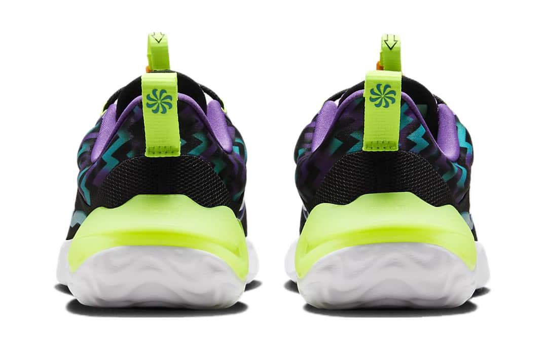 Кроссовки Nike Run Flow SE Амортизация Дышащий Низкий Топ Беговые кроссовки Черный Зеленый Унисекс - изображение 5