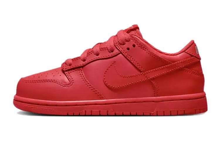 Кроссовки Nike Dunk Кожа Низкий Верх Детские Скейтбординги Красный Детский Возраст 3-7 Лет - изображение 1