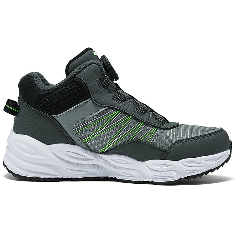 Кроссовки Skechers Синтетическая кожа Мода MID Детские повседневные кроссовки Угольно-серый цвет - изображение 2