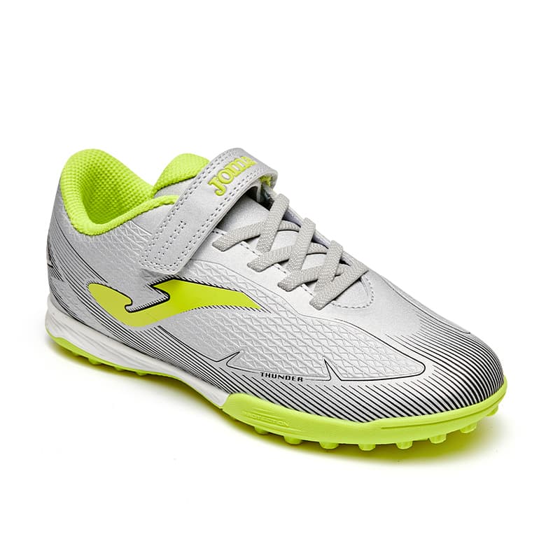 Бутсы Joma Противоскользящие Устойчивые к Износу Низкие Футбольные Бутсы Серебряные Детские - изображение 3