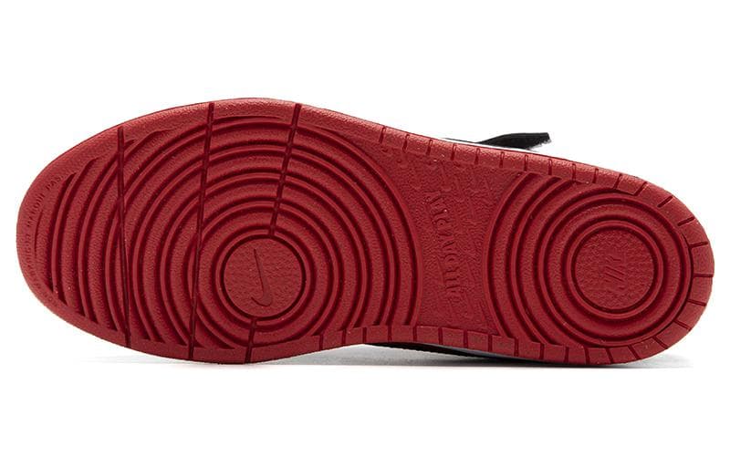 Кроссовки Nike Court Borough 2 Противоскользящая амортизация износостойкая низкая верхняя детская обувь черного и красного цвета - изображение 5