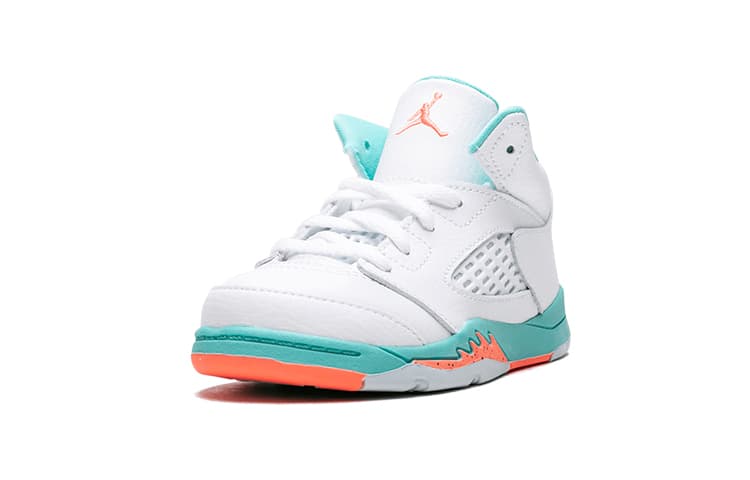 Кроссовки TD Air Jordan 5 Retro Light Aqua - изображение 3
